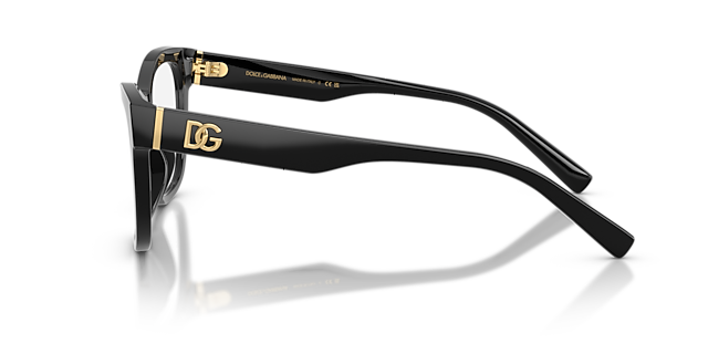 DG3430 Schwarz AcetatEyeglass Frames von B24, Seitenansicht