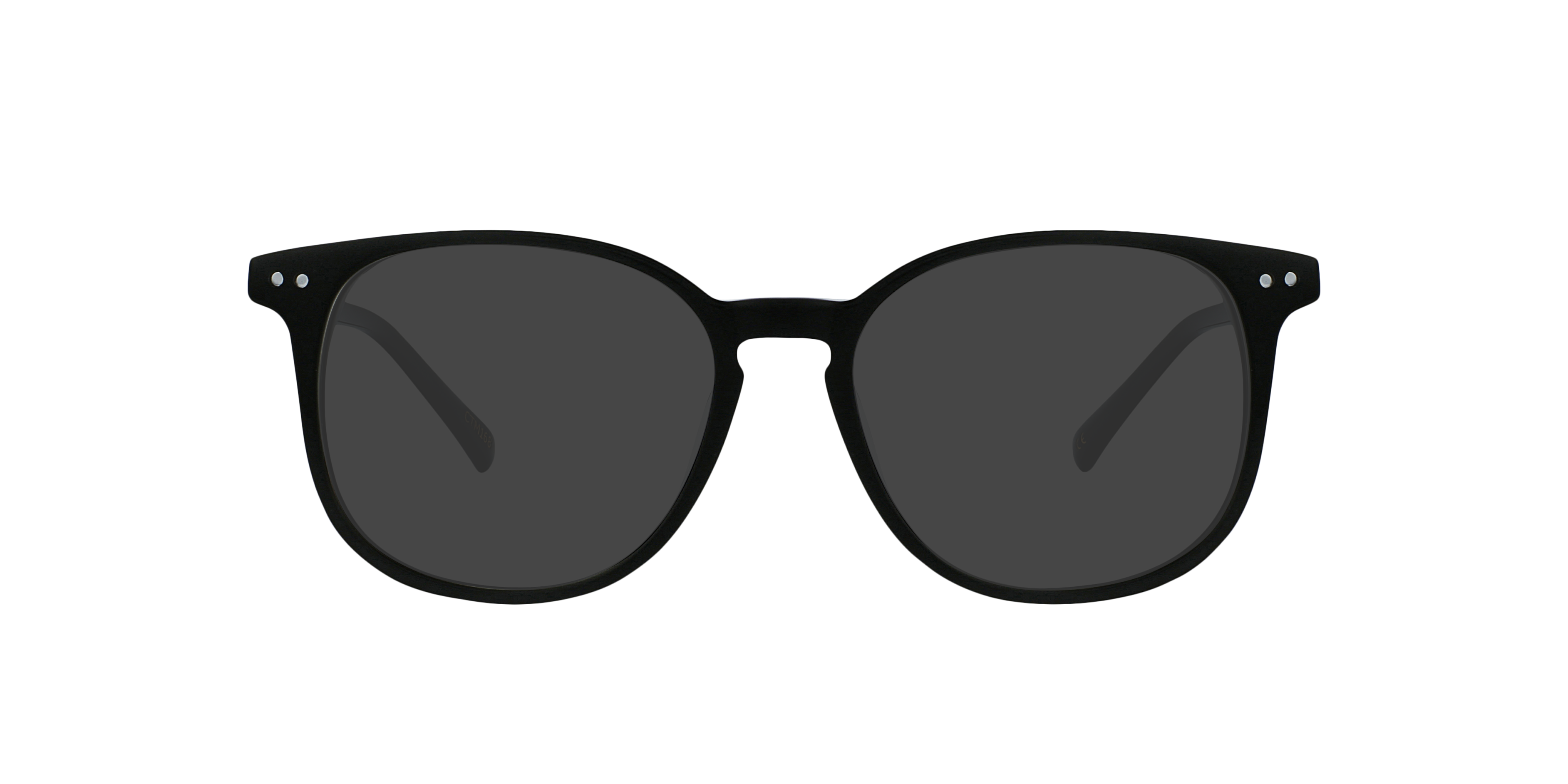 BARRON Jet Black AcetaatEyeglass Frames van B24, met getinte lenzen