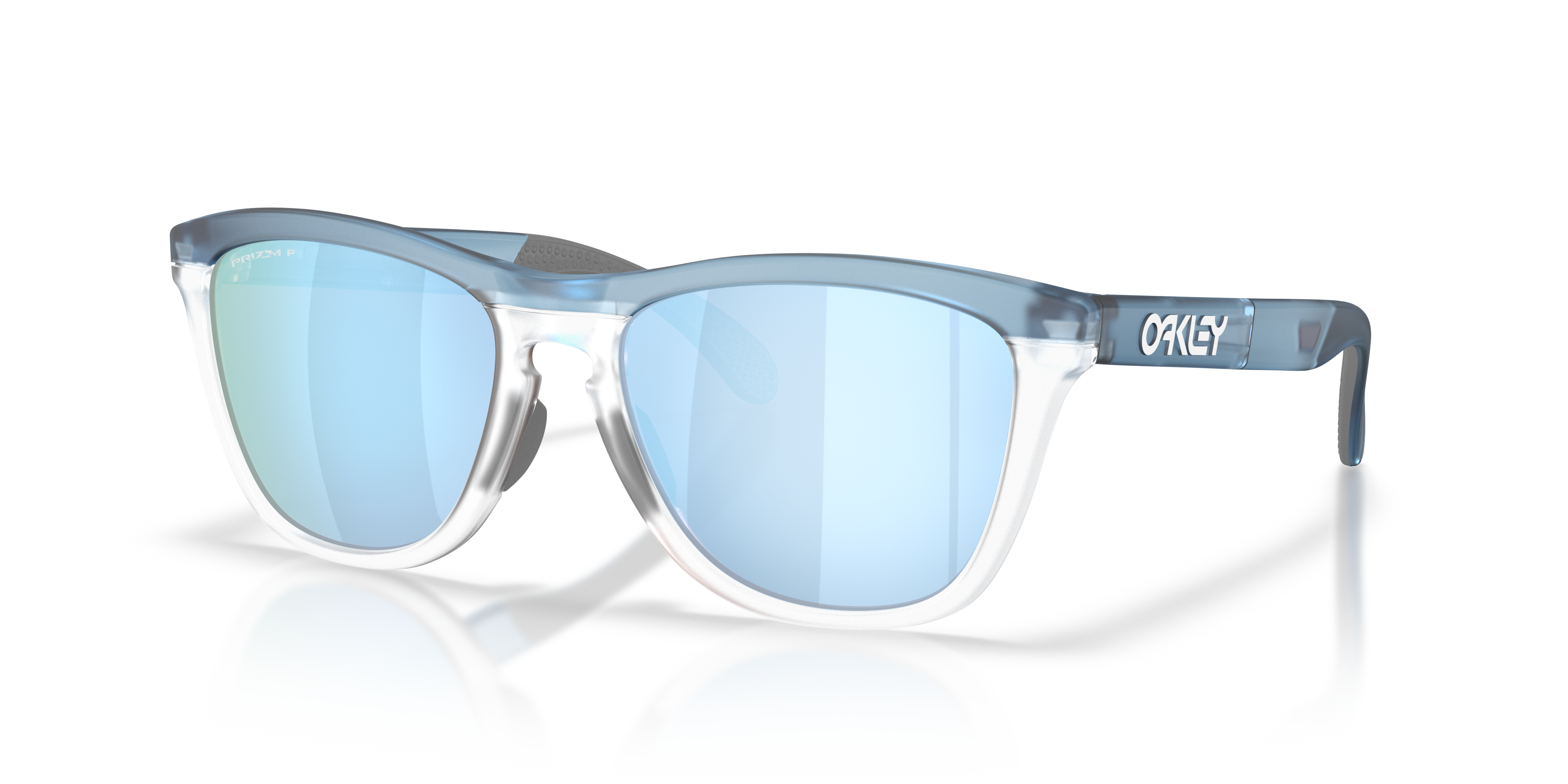 Frogskins™ Range XL Transparent Stonewash & Clear KunststofSunglass Frames van B24, Hoekweergave