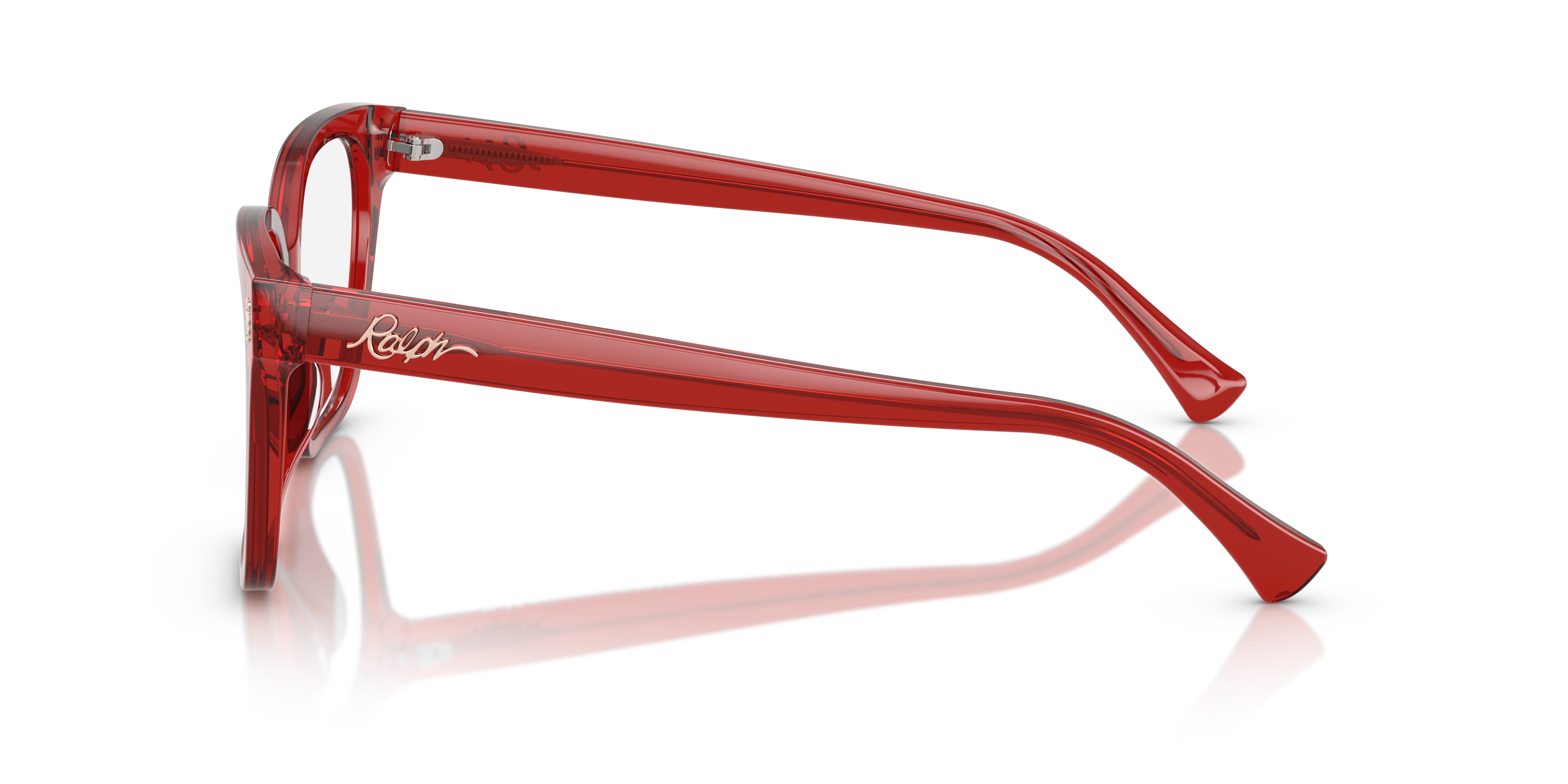 RA7158U Shiny Transparent Burgundy AcetatEyeglass Frames von B24, Seitenansicht