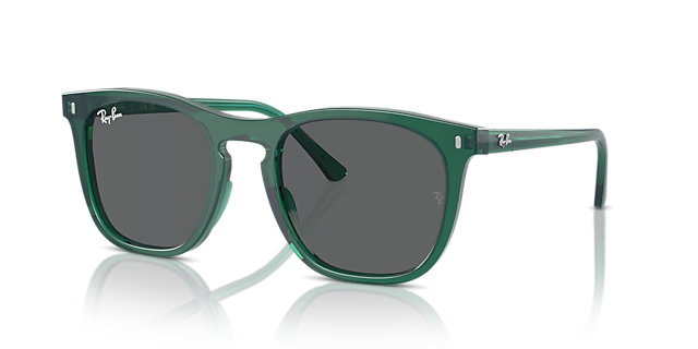 RB2210 Transparant groen KunststofSunglass Frames van B24, Hoekweergave