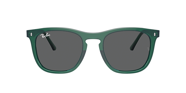 RB2210 Transparant groen KunststofSunglass Frames van B24, met getinte lenzen