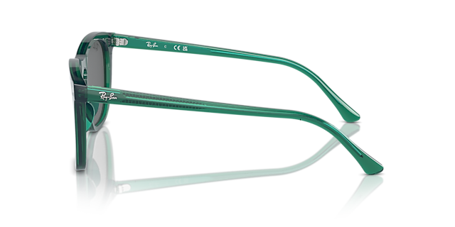 RB2210 Transparant groen KunststofSunglass Frames van B24, Zijaanzicht