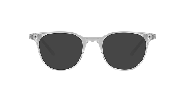 Burton White Crystal AcetaatEyeglass Frames van B24, met getinte lenzen