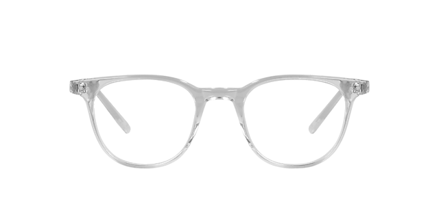 Burton White Crystal AcetaatEyeglass Frames van B24, Vooraanzicht