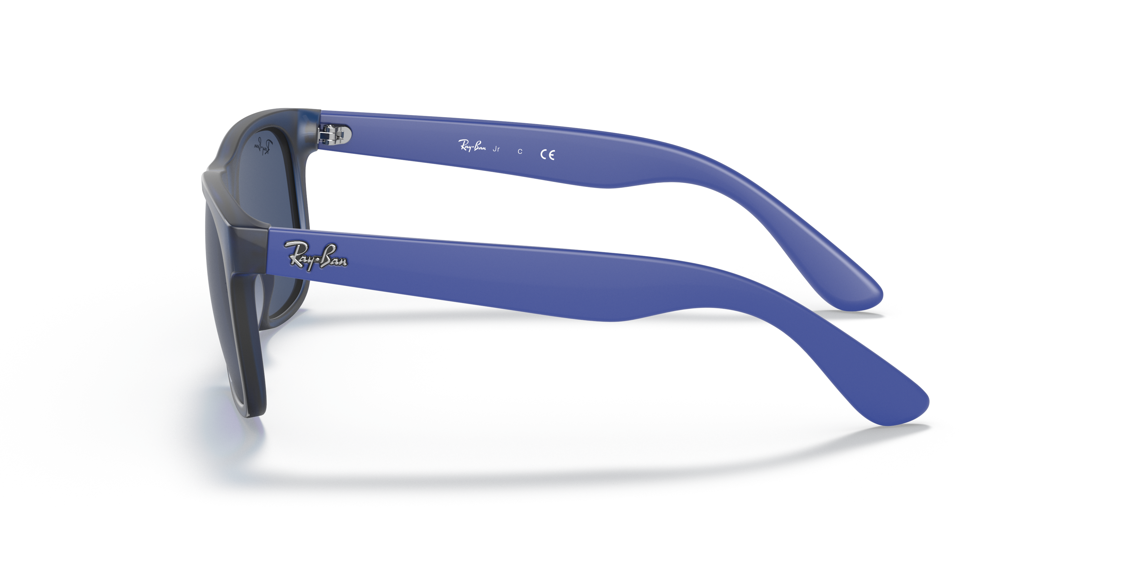 RB9069S Blau transparent KunststoffSunglass Frames von B24, Seitenansicht