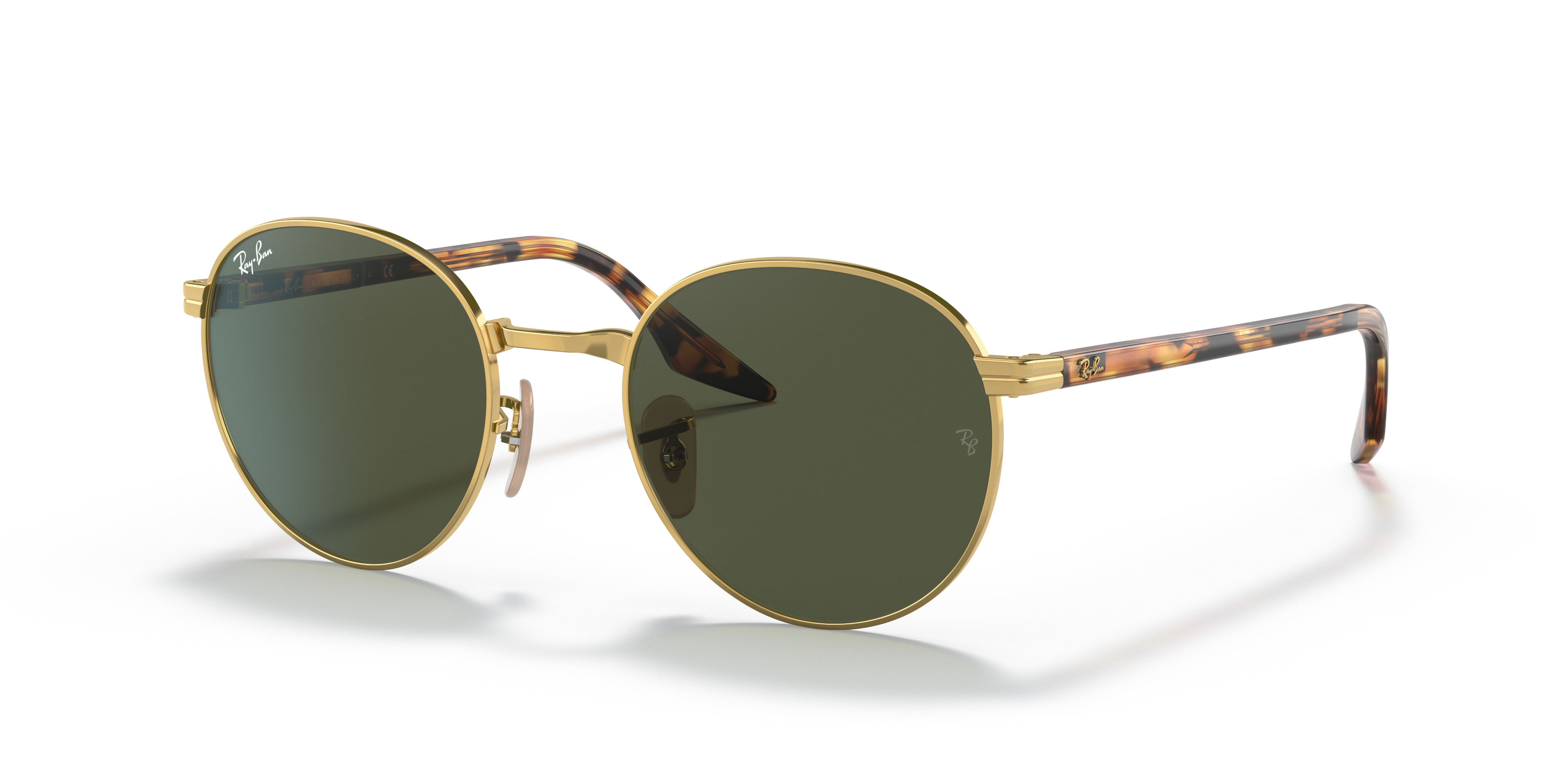 RB3691 Arista goud MetaalSunglass Frames van B24, Hoekweergave