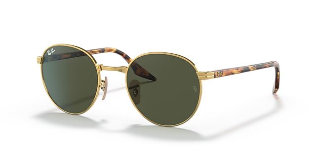 RB3691 Arista goud MetaalSunglass Frames van B24, Hoekweergave