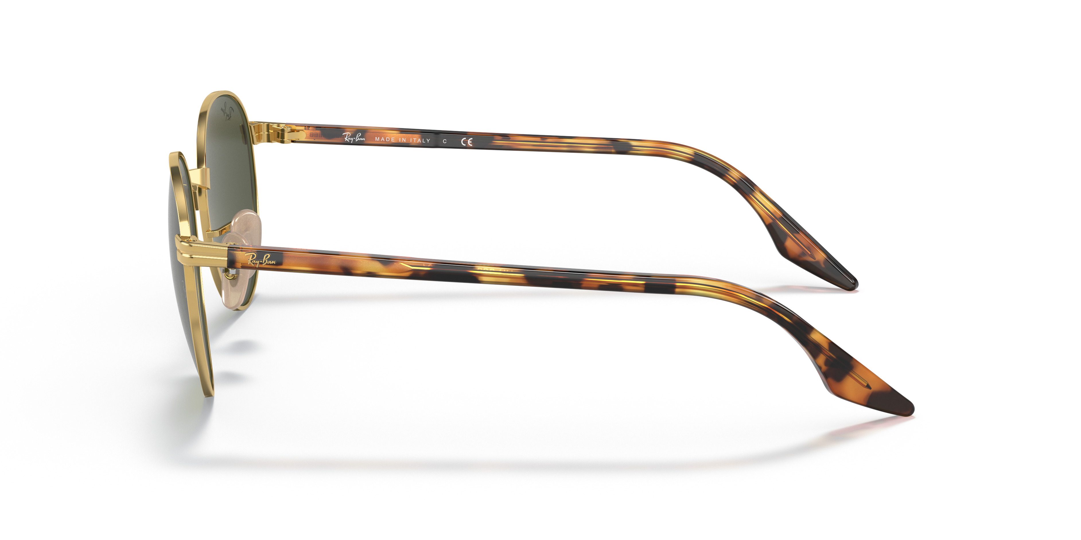 RB3691 Arista goud MetaalSunglass Frames van B24, Zijaanzicht