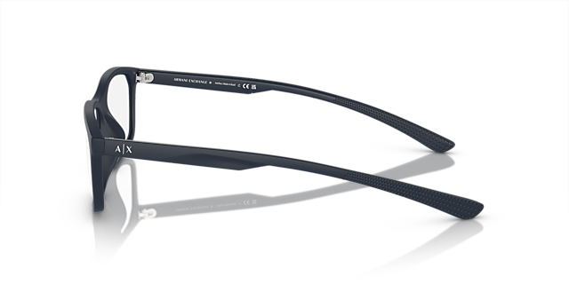 AX3108U Matt Blau KunststoffEyeglass Frames von B24, Seitenansicht