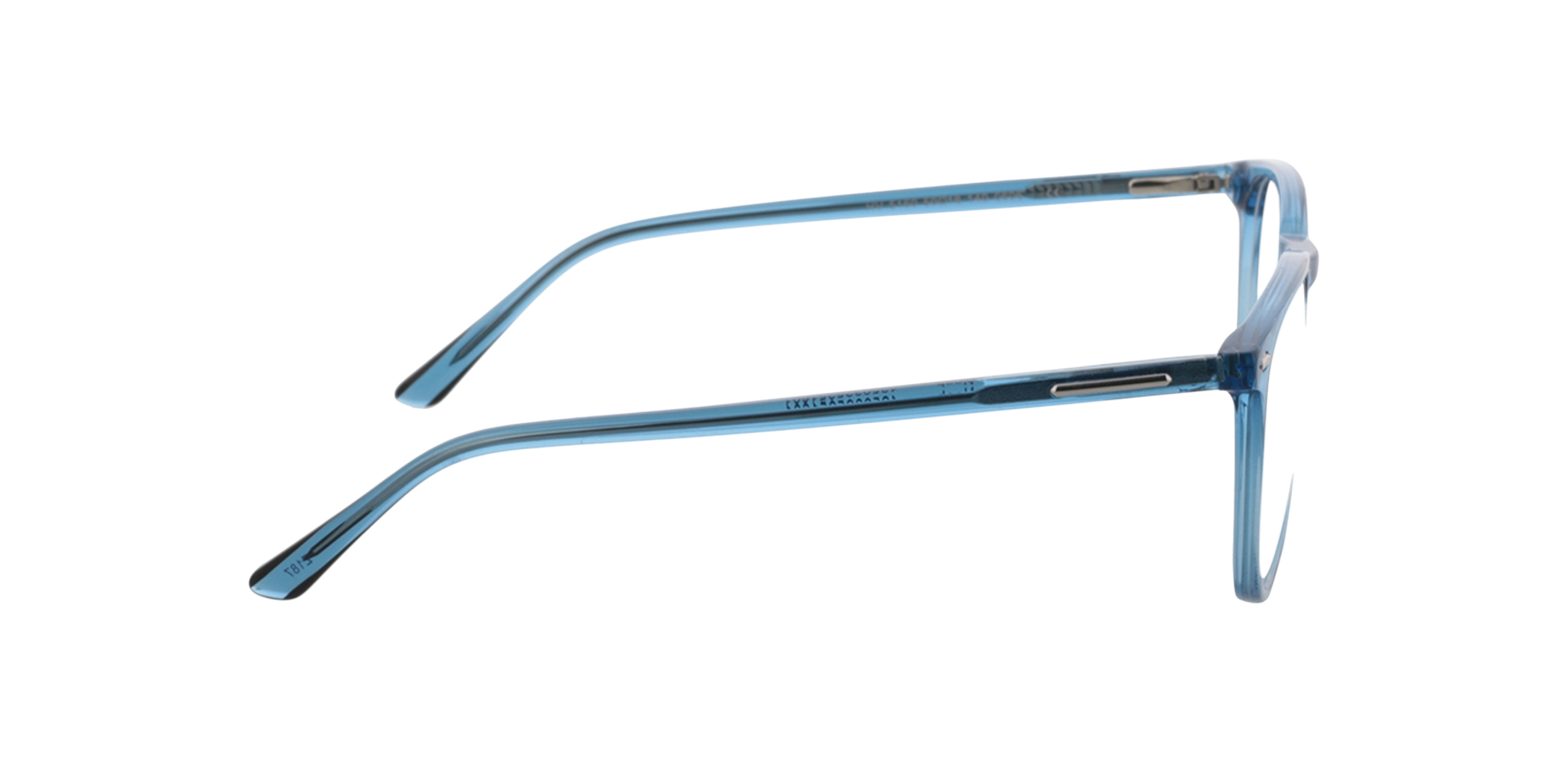 Noah Kristalblauw AcetaatEyeglass Frames van B24, Zijaanzicht