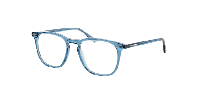 Noah Kristalblauw AcetaatEyeglass Frames van B24, Hoekweergave