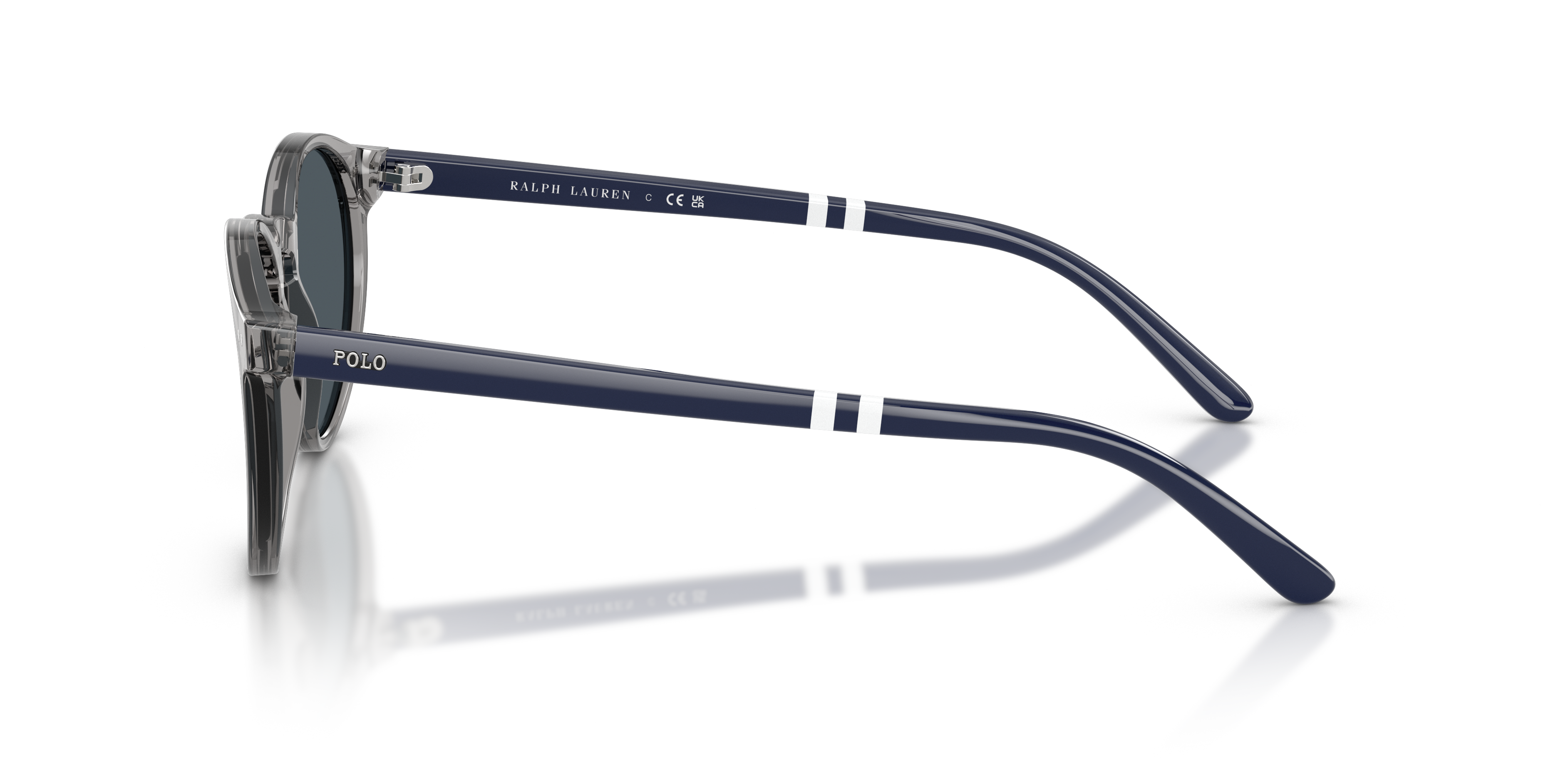 PH4236 Glänzendes transparentes Grau AcetatSunglass Frames von B24, Seitenansicht