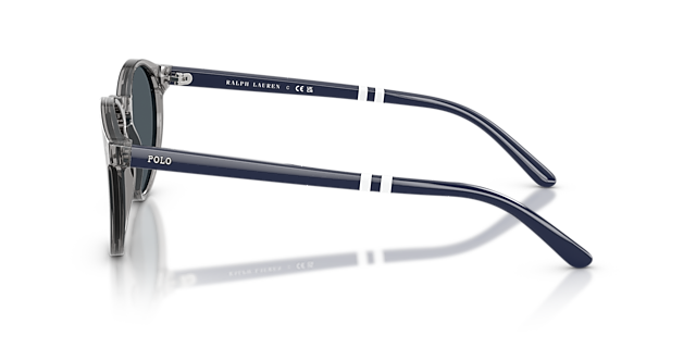 PH4236 Glanzend Transparant Grijs AcetaatSunglass Frames van B24, Zijaanzicht