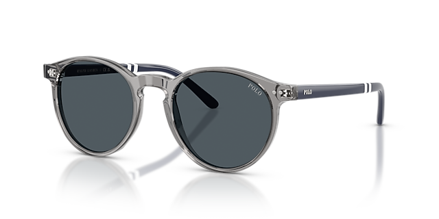 PH4236 Glanzend Transparant Grijs AcetaatSunglass Frames van B24, Hoekweergave