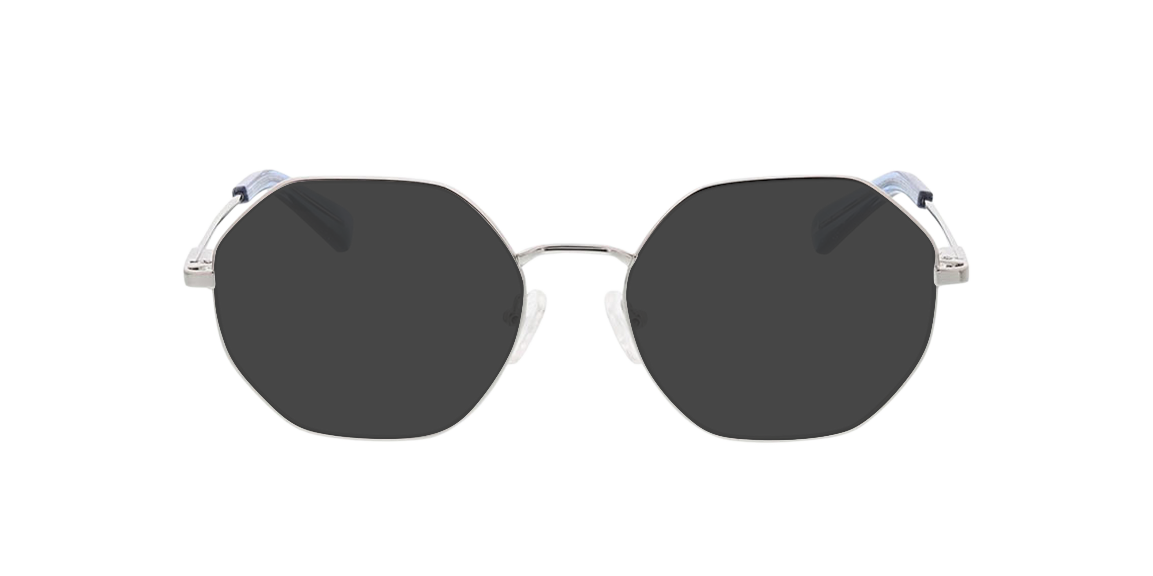 Istanbul Silber MetallEyeglass Frames von B24, mit getönten Gläsern