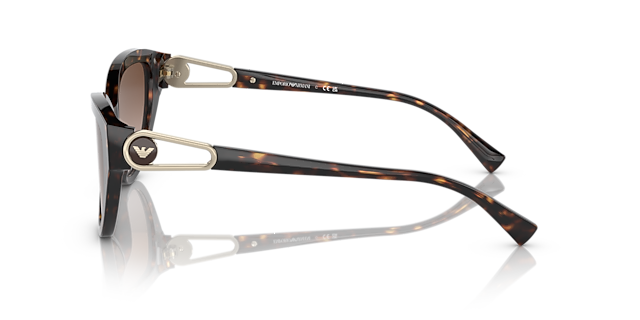 EA4192 Glanzend Havana AcetateSunglass Frames van B24, Zijaanzicht