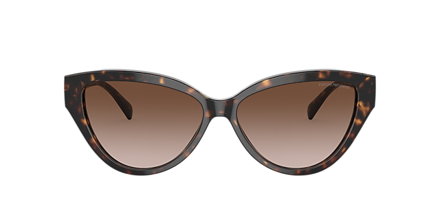 EA4192 Glanzend Havana AcetateSunglass Frames van B24, met getinte lenzen