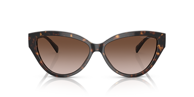 EA4192 Glanzend Havana AcetateSunglass Frames van B24, Vooraanzicht