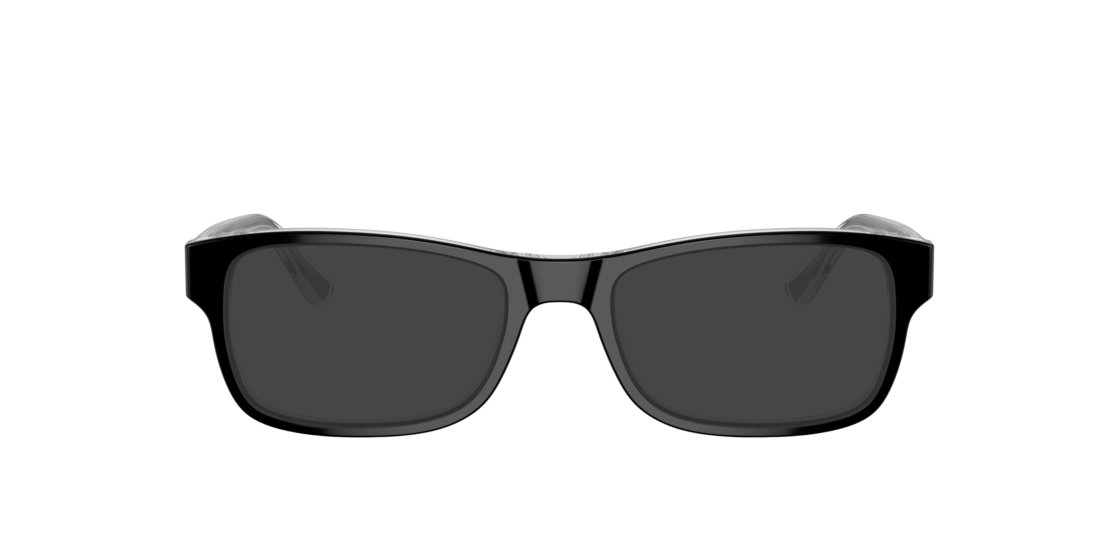RB5268 Schwarz auf Transparent AcetatEyeglass Frames von B24, mit getönten Gläsern