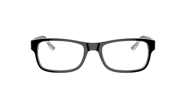 RB5268 Zwart op transparant AcetaatEyeglass Frames van B24, Vooraanzicht