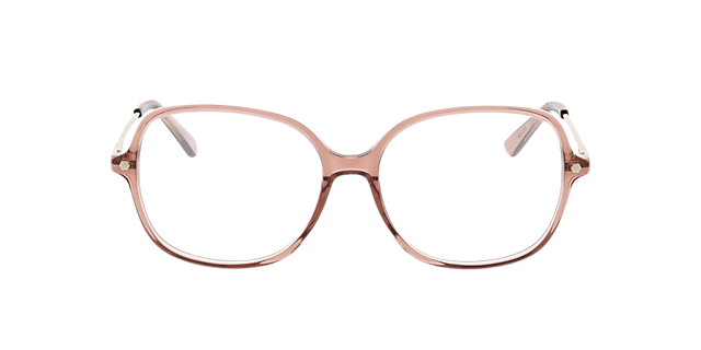 Linz Kristallrosa AcetatEyeglass Frames von B24, Vorderansicht