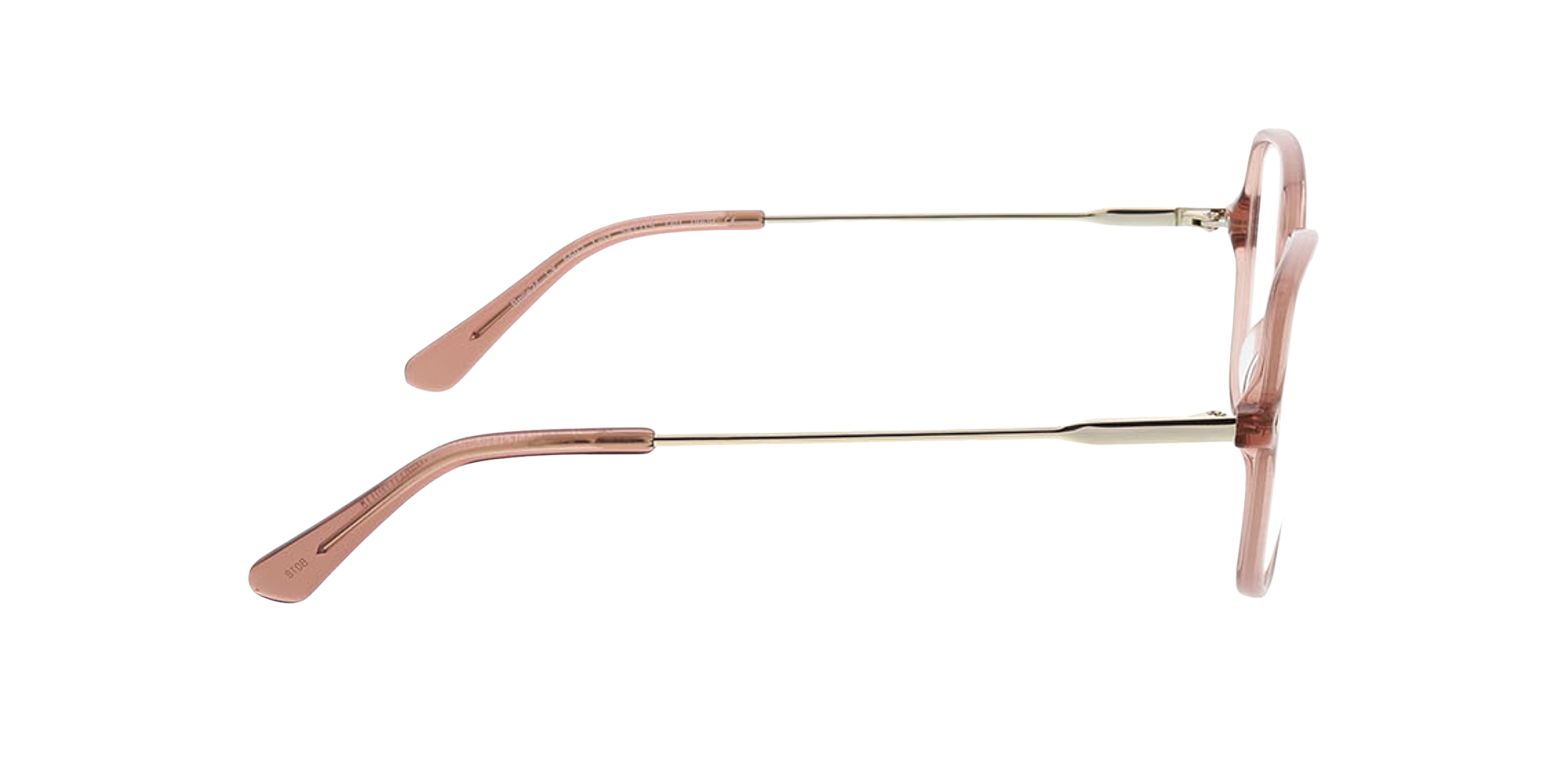 Linz Kristallrosa AcetatEyeglass Frames von B24, Seitenansicht