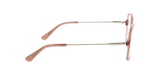 Linz Kristallrosa AcetatEyeglass Frames von B24, Seitenansicht