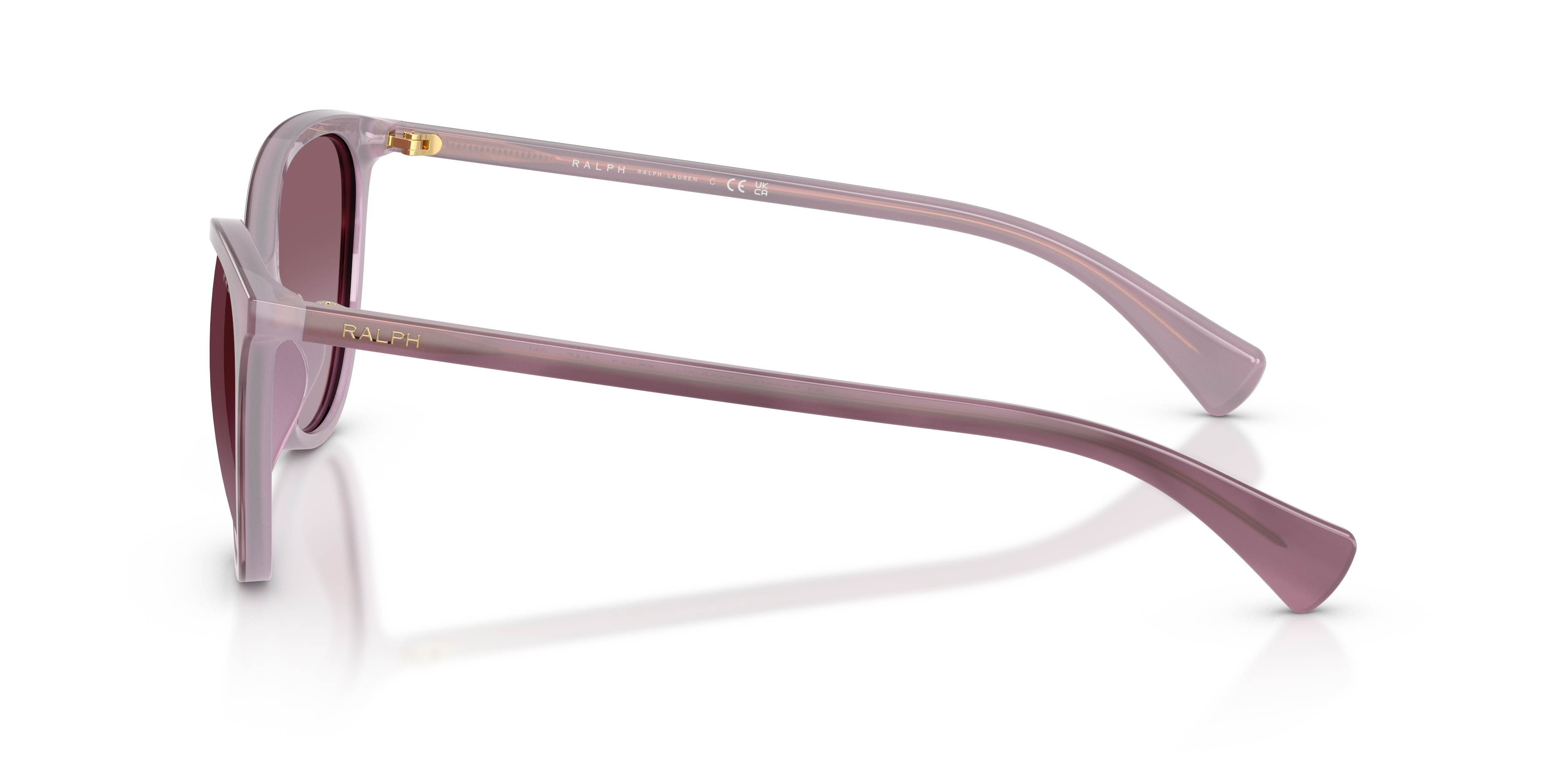 RA5339U Striped Purple AcetatSunglass Frames von B24, Seitenansicht