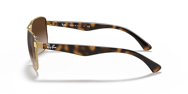 RB3533 Arista goud MetaalSunglass Frames van B24, Zijaanzicht