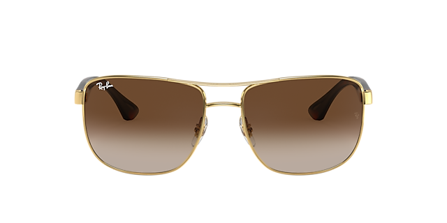 RB3533 Arista goud MetaalSunglass Frames van B24, met getinte lenzen