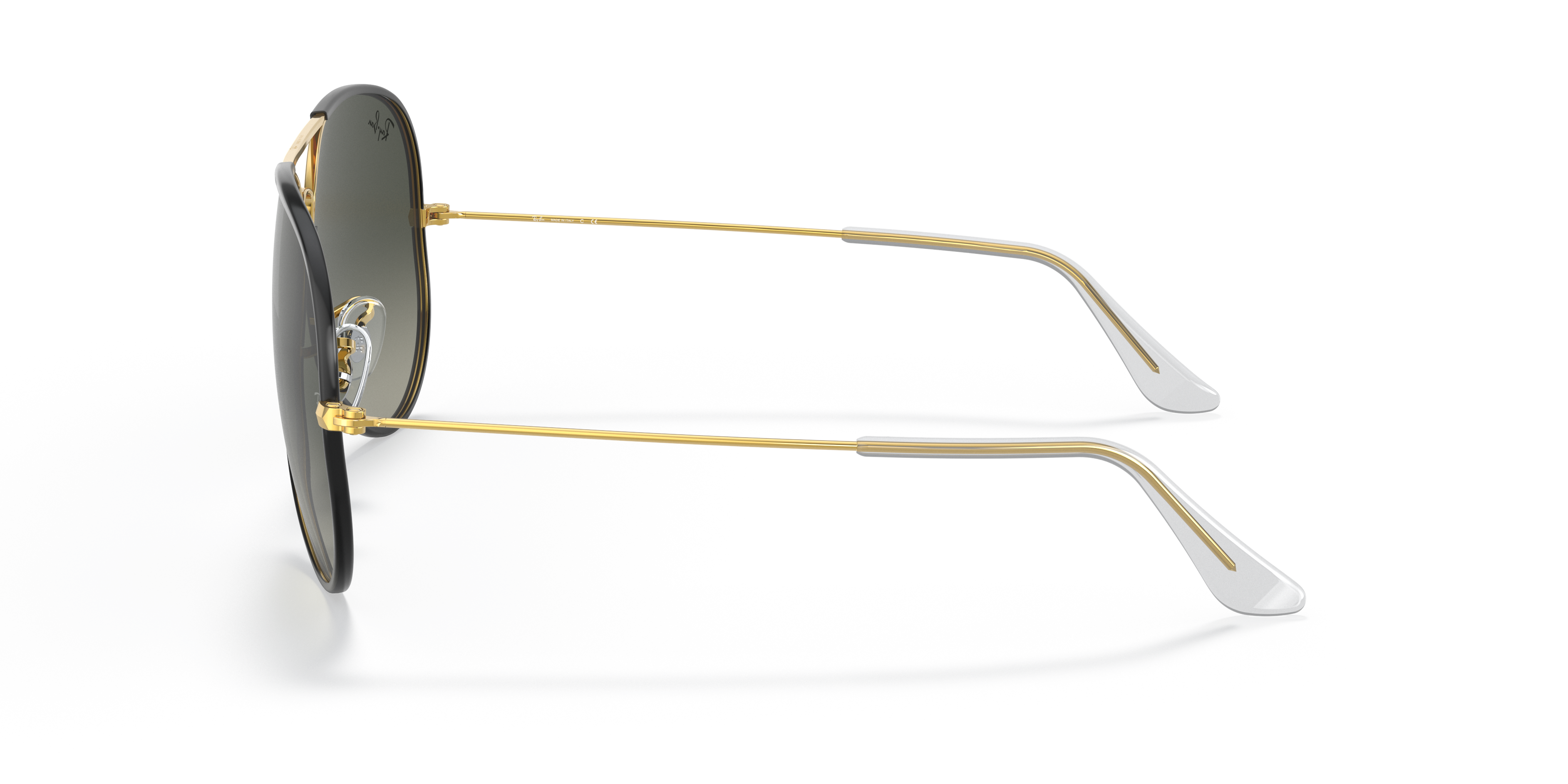 RB3025JM Zwart op goud MetaalSunglass Frames van B24, Zijaanzicht