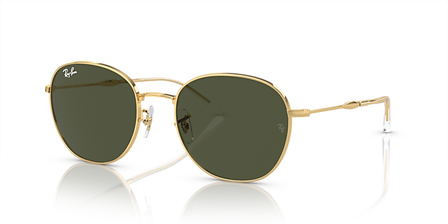 RB3809 Arista Gold MetallSunglass Frames von B24, Dreiviertelansicht