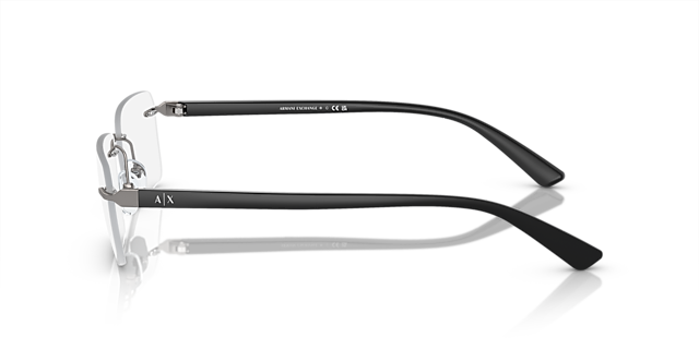 AX1064 Matt Gunmetal MetallEyeglass Frames von B24, Seitenansicht