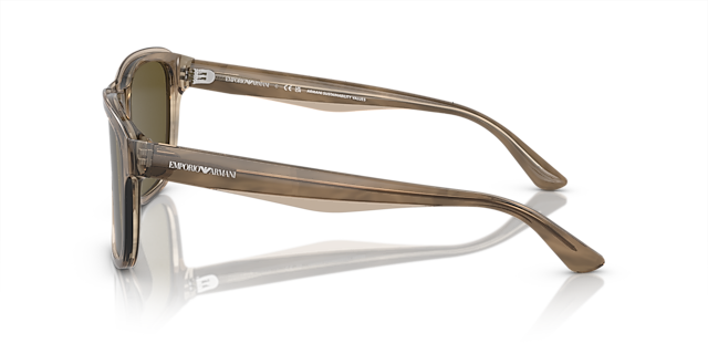 EA4208 Shiny Green & Top Brown AcetatSunglass Frames von B24, Seitenansicht