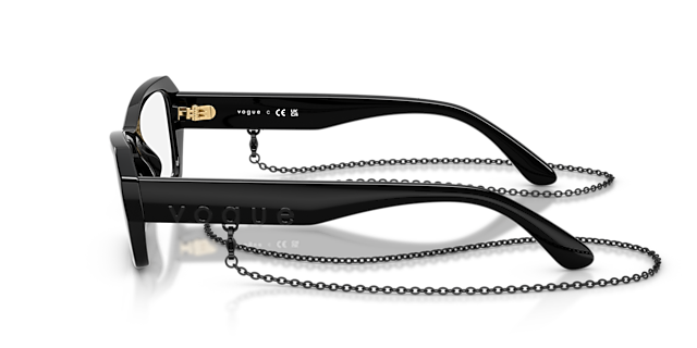 VO5656U Schwarz KunststoffEyeglass Frames von B24, Seitenansicht