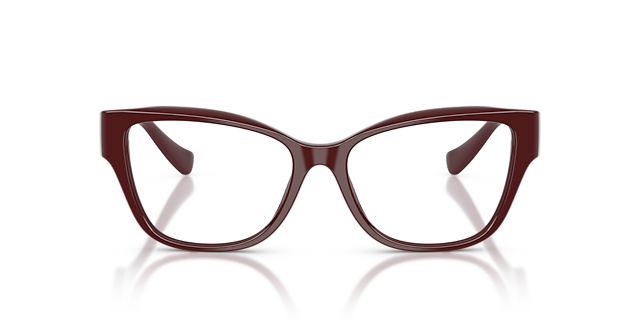 VE3347 Solid Red AcetatEyeglass Frames von B24, Vorderansicht