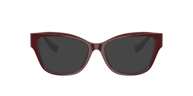 VE3347 Solid Red AcetatEyeglass Frames von B24, mit getönten Gläsern