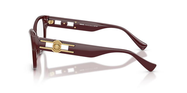 VE3347 Solid Red AcetatEyeglass Frames von B24, Seitenansicht