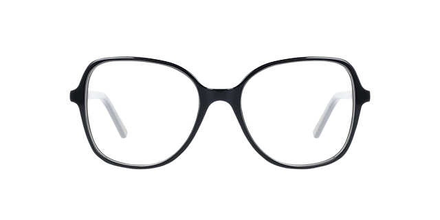 Darya Jet Black AcetatEyeglass Frames von B24, Vorderansicht