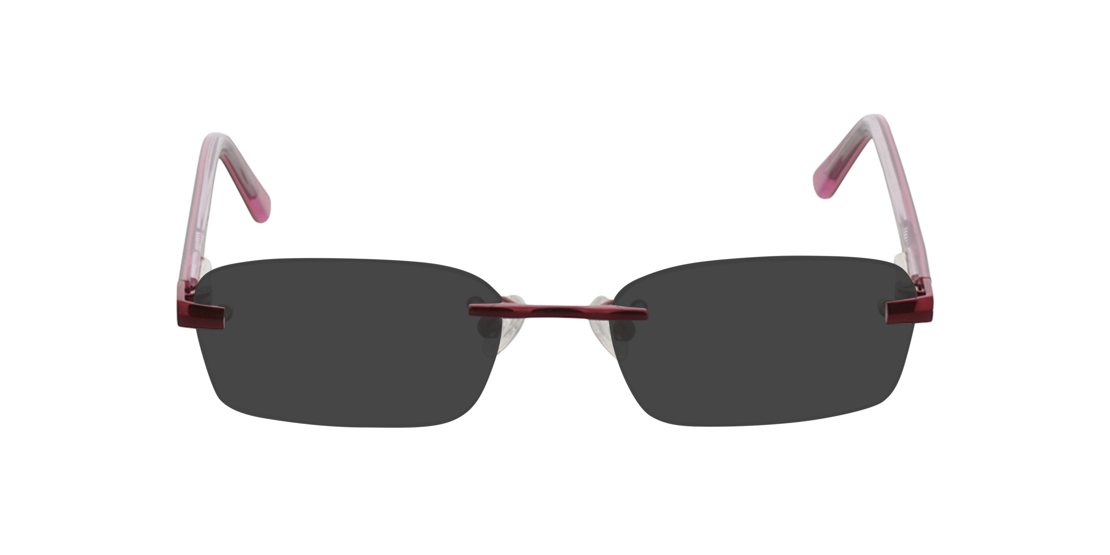 Bristol Rood MetaalEyeglass Frames van B24, met getinte lenzen