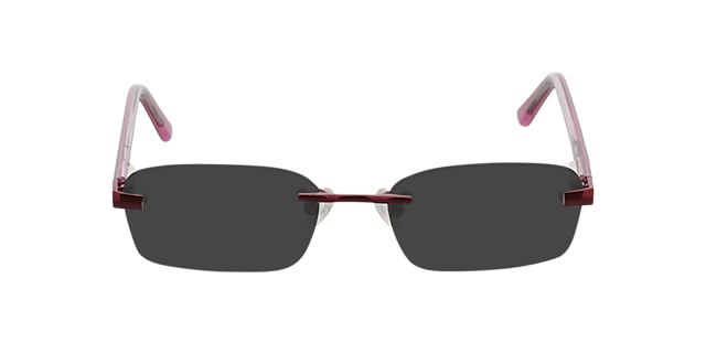 Bristol Rood MetaalEyeglass Frames van B24, met getinte lenzen