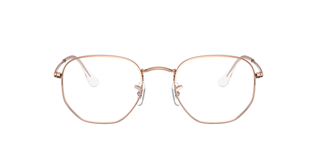 RB6448 Roségoud MetaalEyeglass Frames van B24, Vooraanzicht
