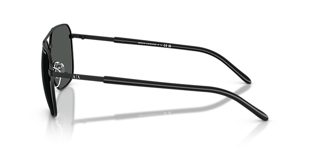 AX2057S Matt Schwarz MetallSunglass Frames von B24, Seitenansicht