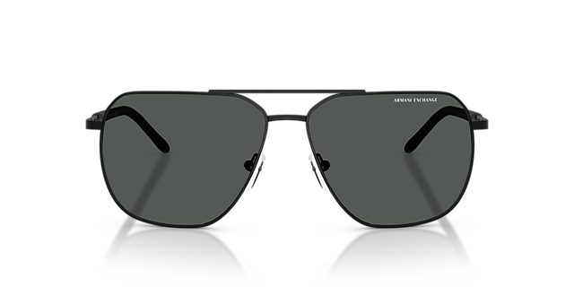 AX2057S Matt Schwarz MetallSunglass Frames von B24, Vorderansicht