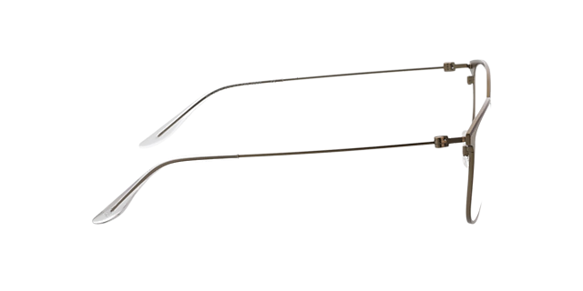 Madrid Matt Dark Gold & Matt Brown MetallEyeglass Frames von B24, Seitenansicht