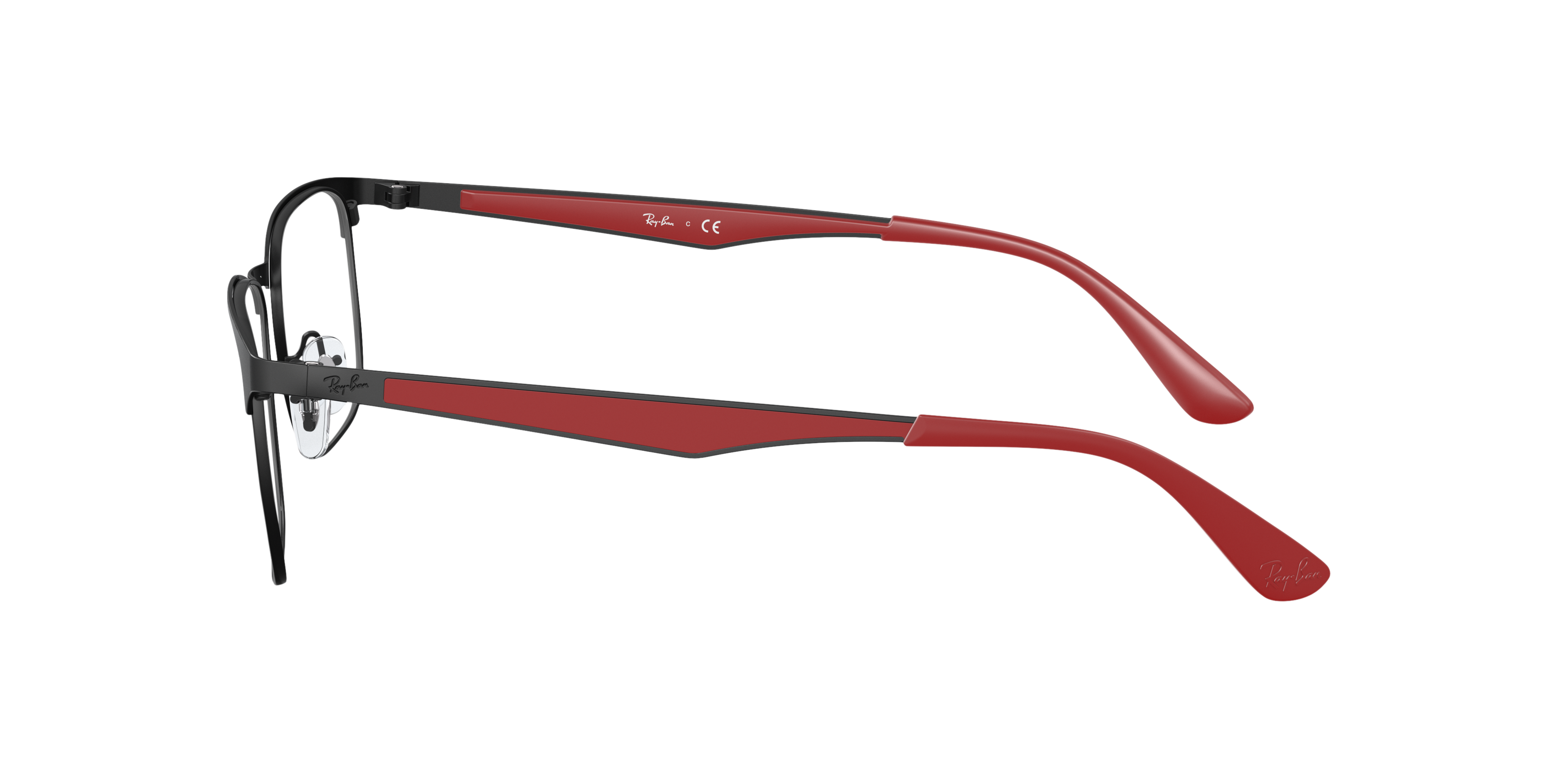 RB6363 Zwart MetaalEyeglass Frames van B24, Zijaanzicht