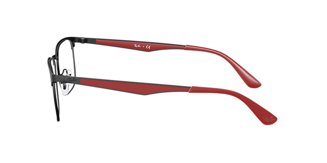 RB6363 Zwart MetaalEyeglass Frames van B24, Zijaanzicht