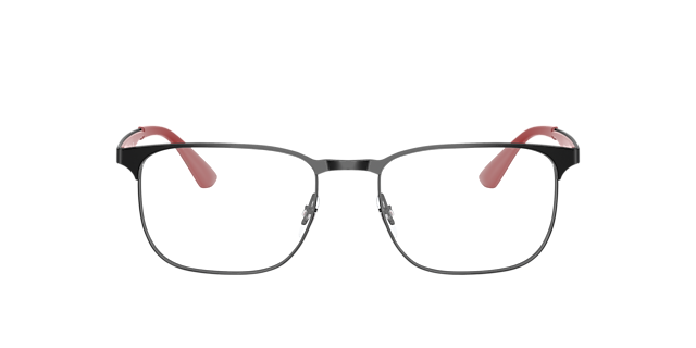 RB6363 Zwart MetaalEyeglass Frames van B24, Vooraanzicht