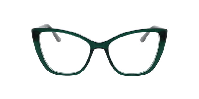 Jane Crystal Green & Crystal Pink AcetatEyeglass Frames von B24, Vorderansicht